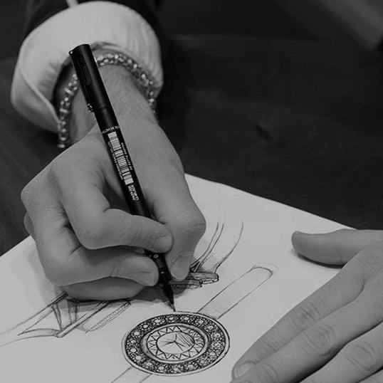 A bespoke commission in progress at the Anthony Paul workshop bench