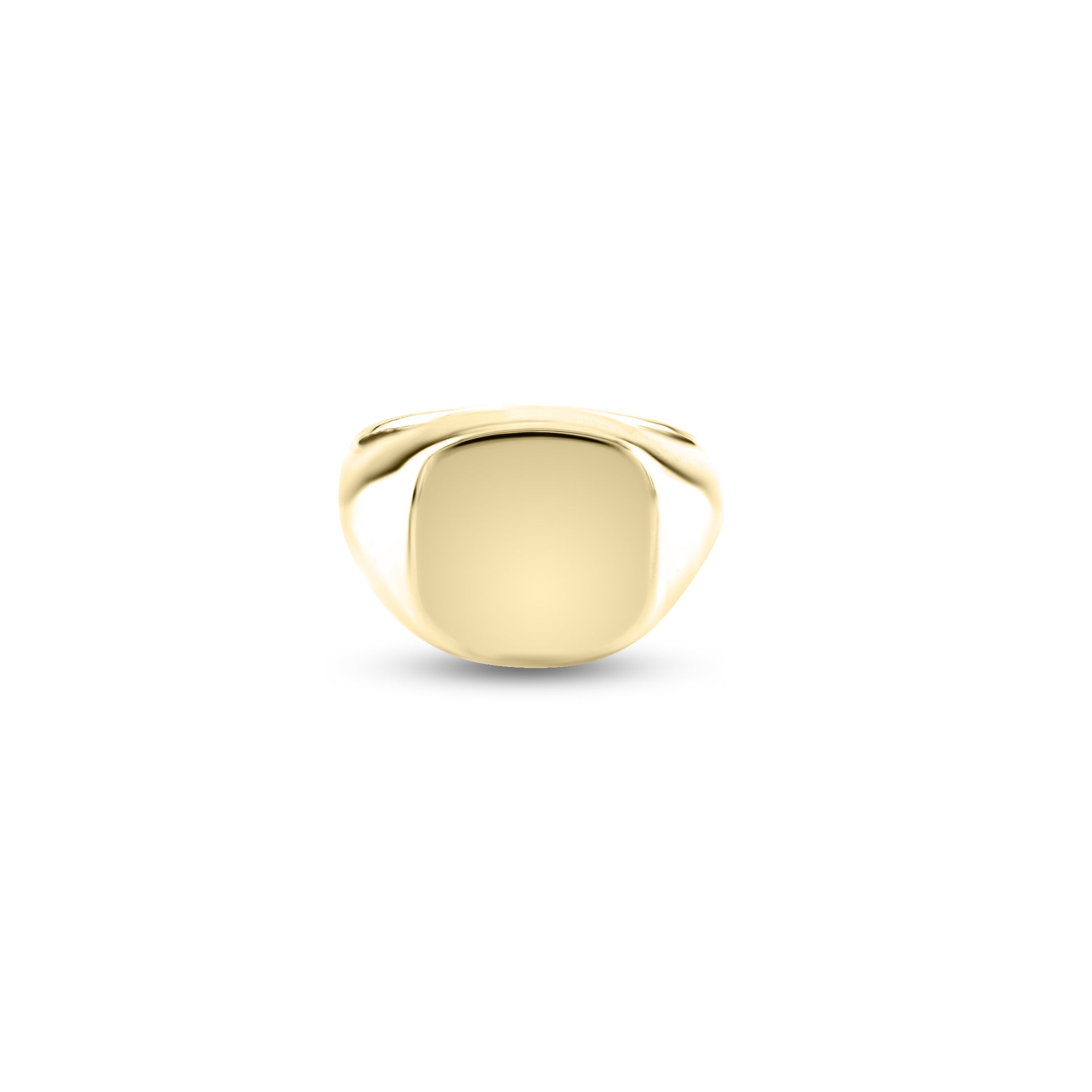 Anthony Paul signet ring,14 x 13mm cushion, monogram engraved.